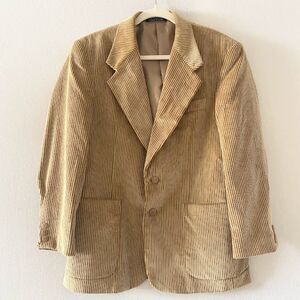 Scandia Woods Men's Vintage Corduroy Blazer Jacket Fully Lined Size 44